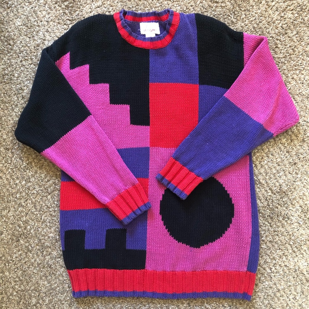 Vintage 80's/90's Geometric Sweater